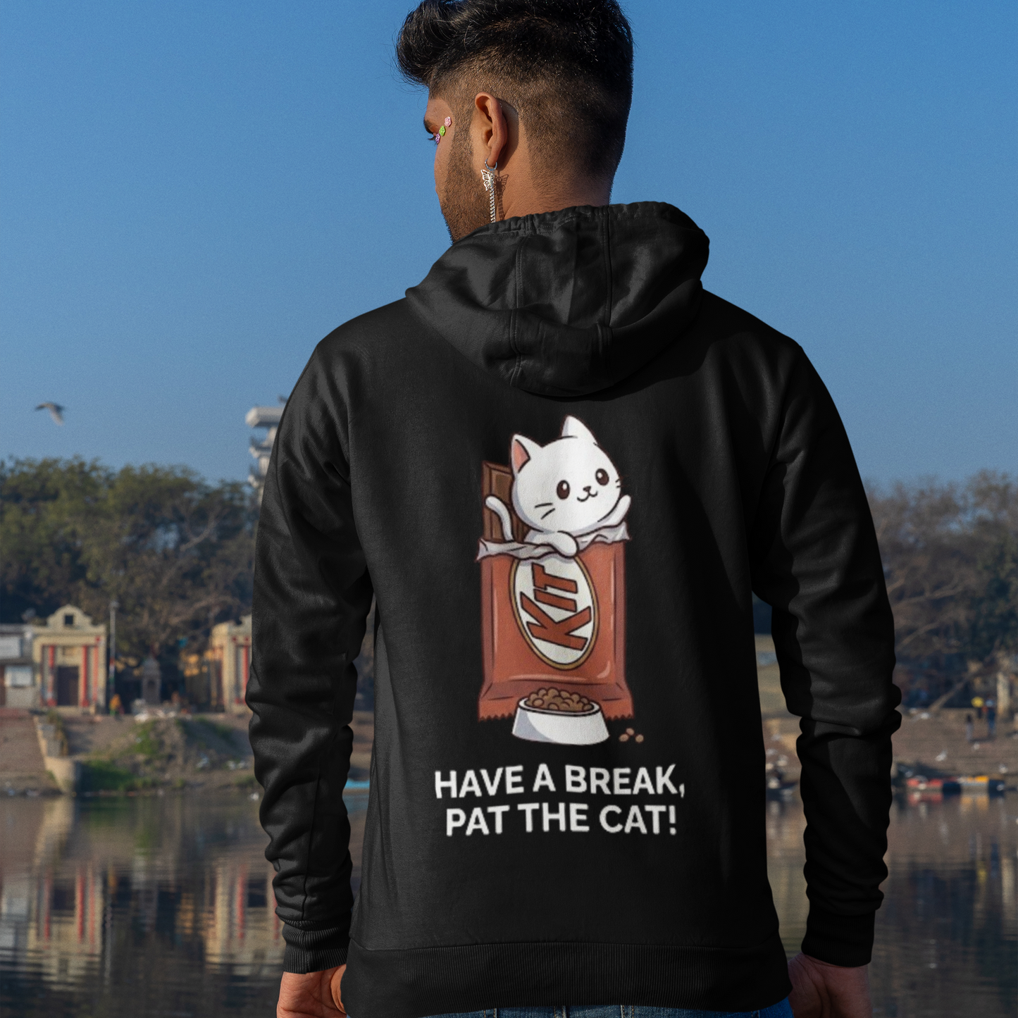 Have A Break , Pat The Cat -Hoodie