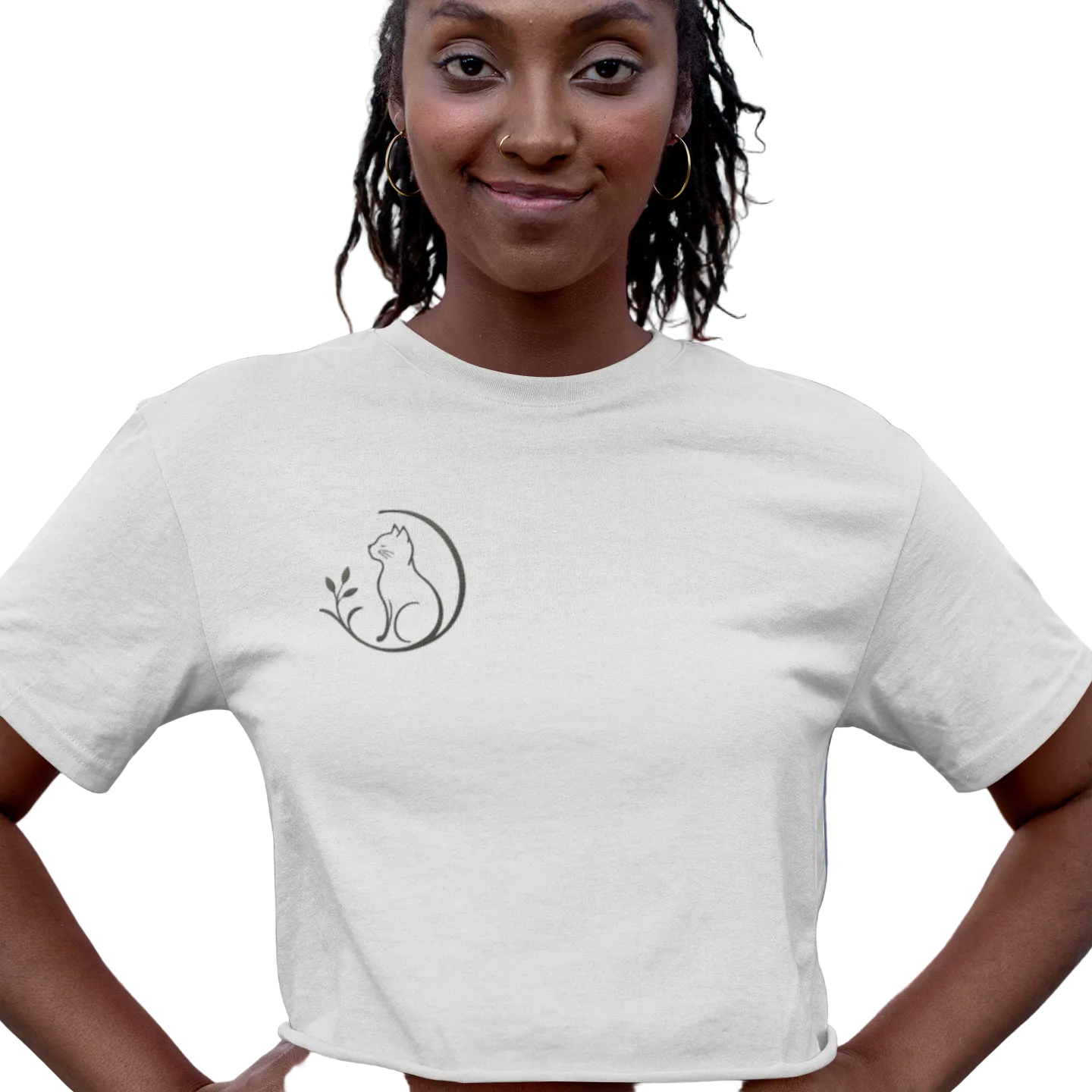 Mr Fluffel Logo Ladies Crop Top